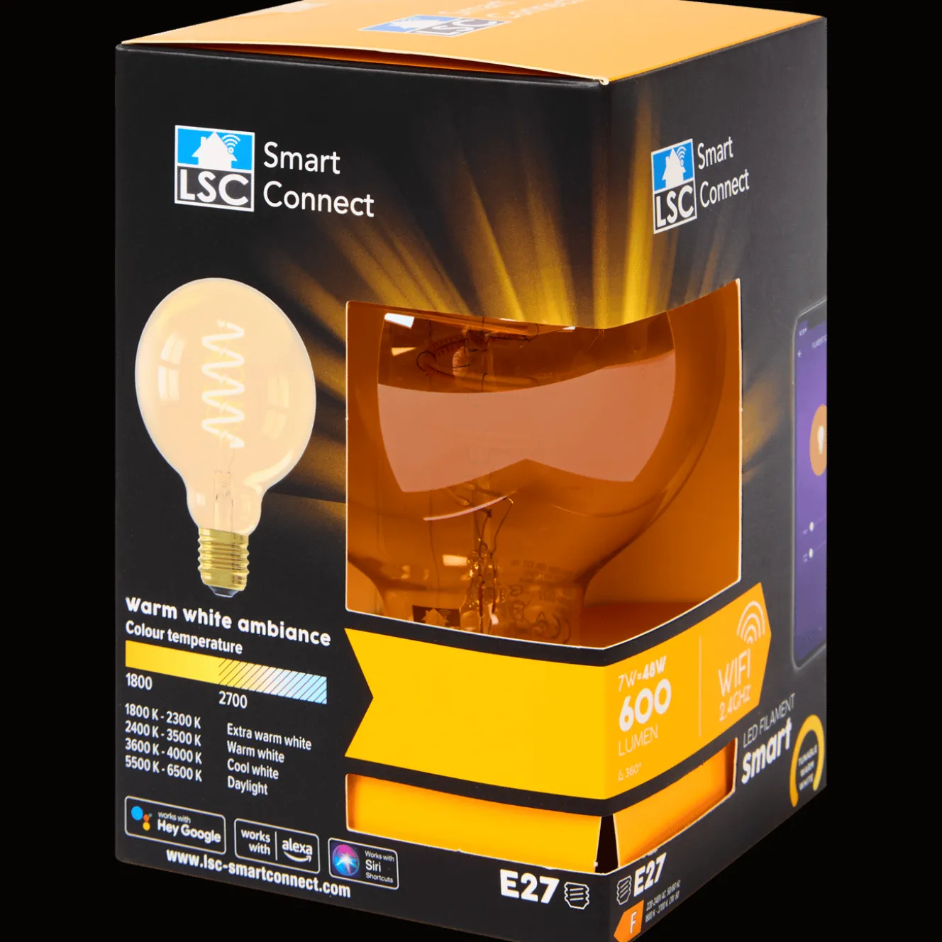 Éclairage*LSC Smart Connect Ampoule LED à filament