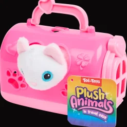 Peluches Et Poupées*Action Animal avec caisse de transport