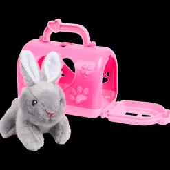 Peluches Et Poupées*Action Animal avec caisse de transport