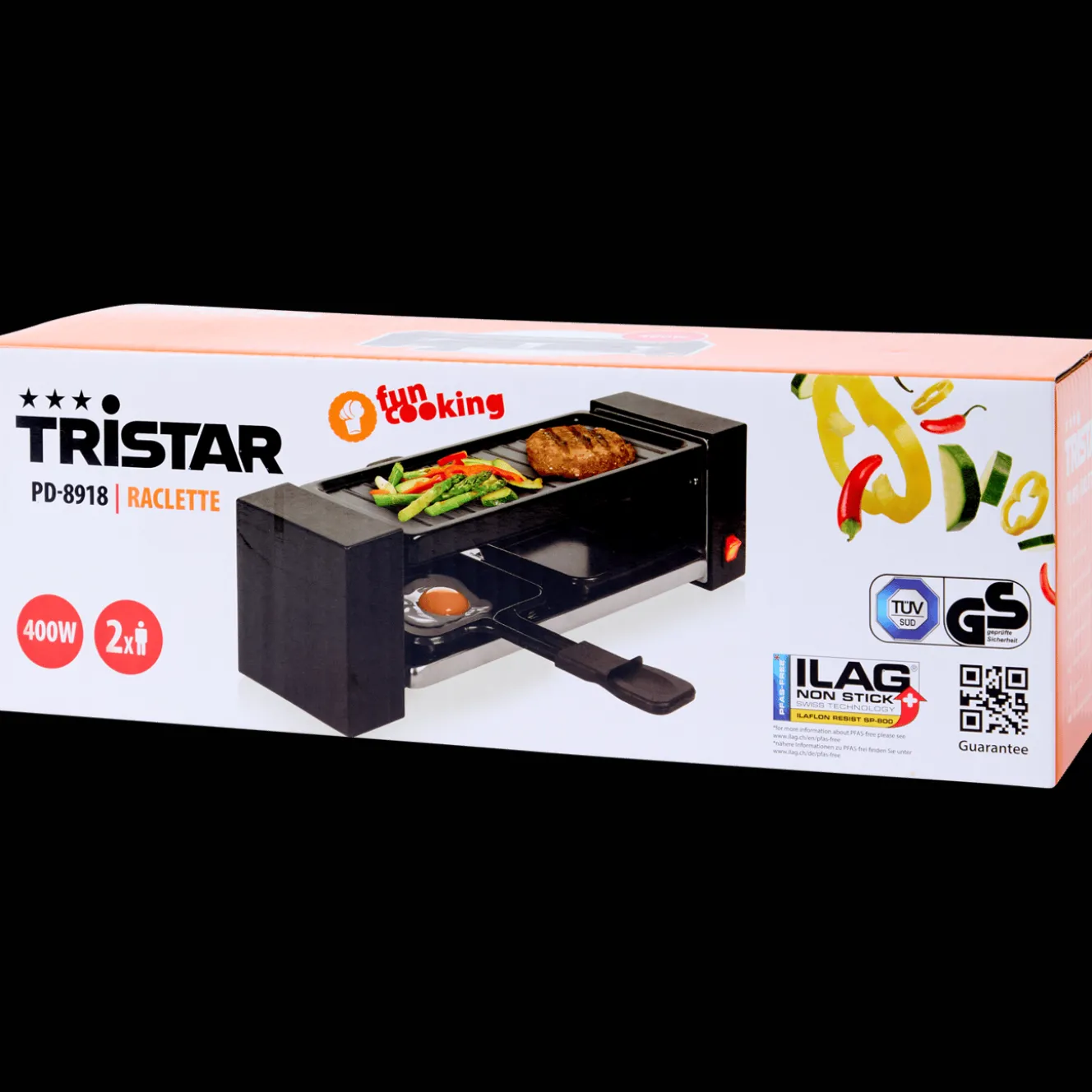 Appareils De Cuisine*Tristar Appareil à raclette 2 personnes
