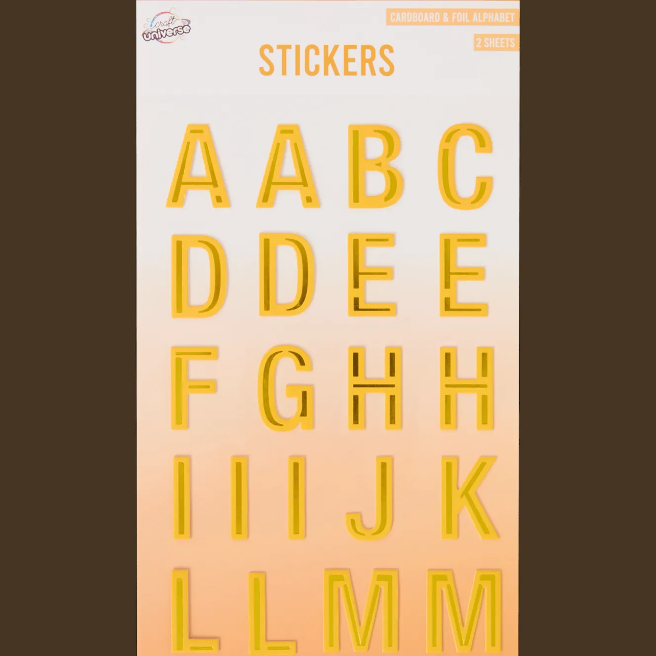 Bricolage*Action Autocollants alphabet Craft Universe