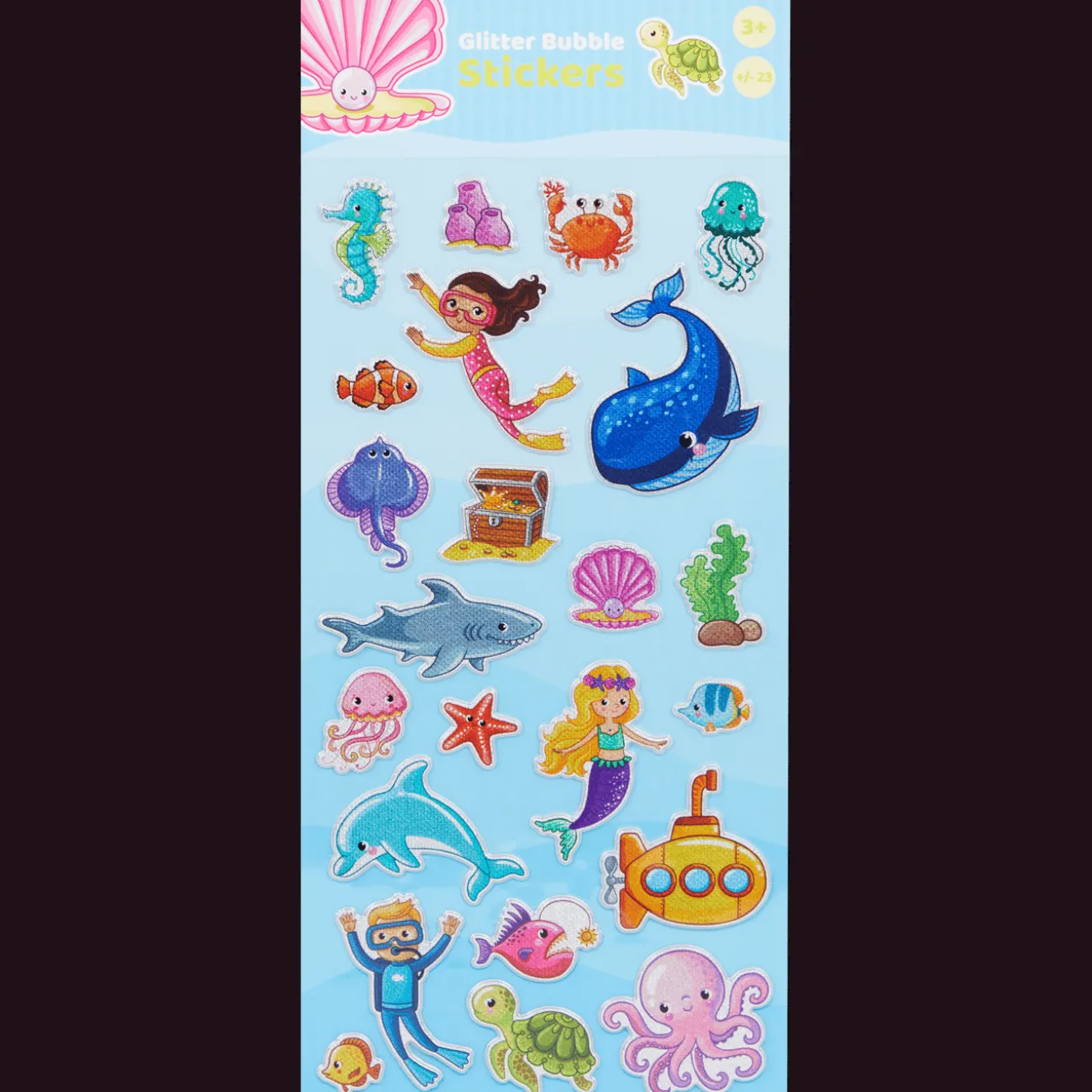 Bricolage*Action Autocollants Craft Universe Glitter Bubble