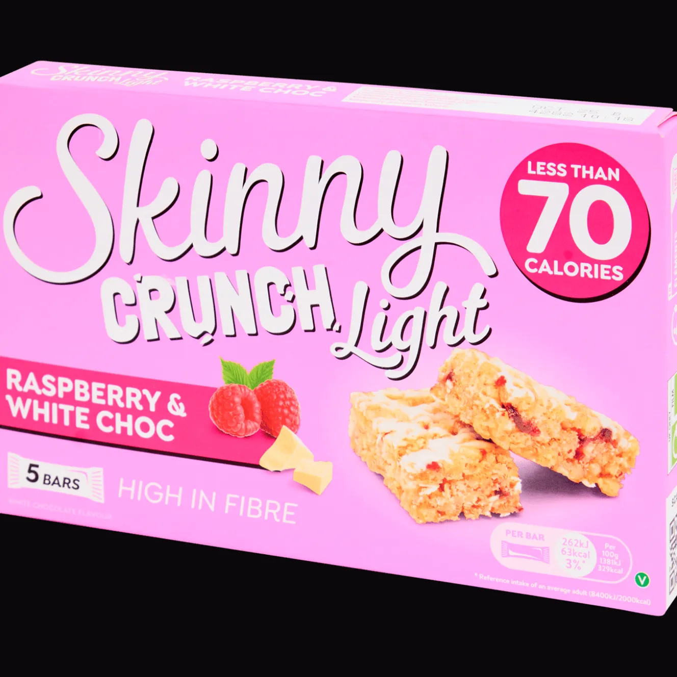 Biscuits Et Pâtisseries*Skinny Bars Barres de muesli Light Framboise & Chocolat blanc