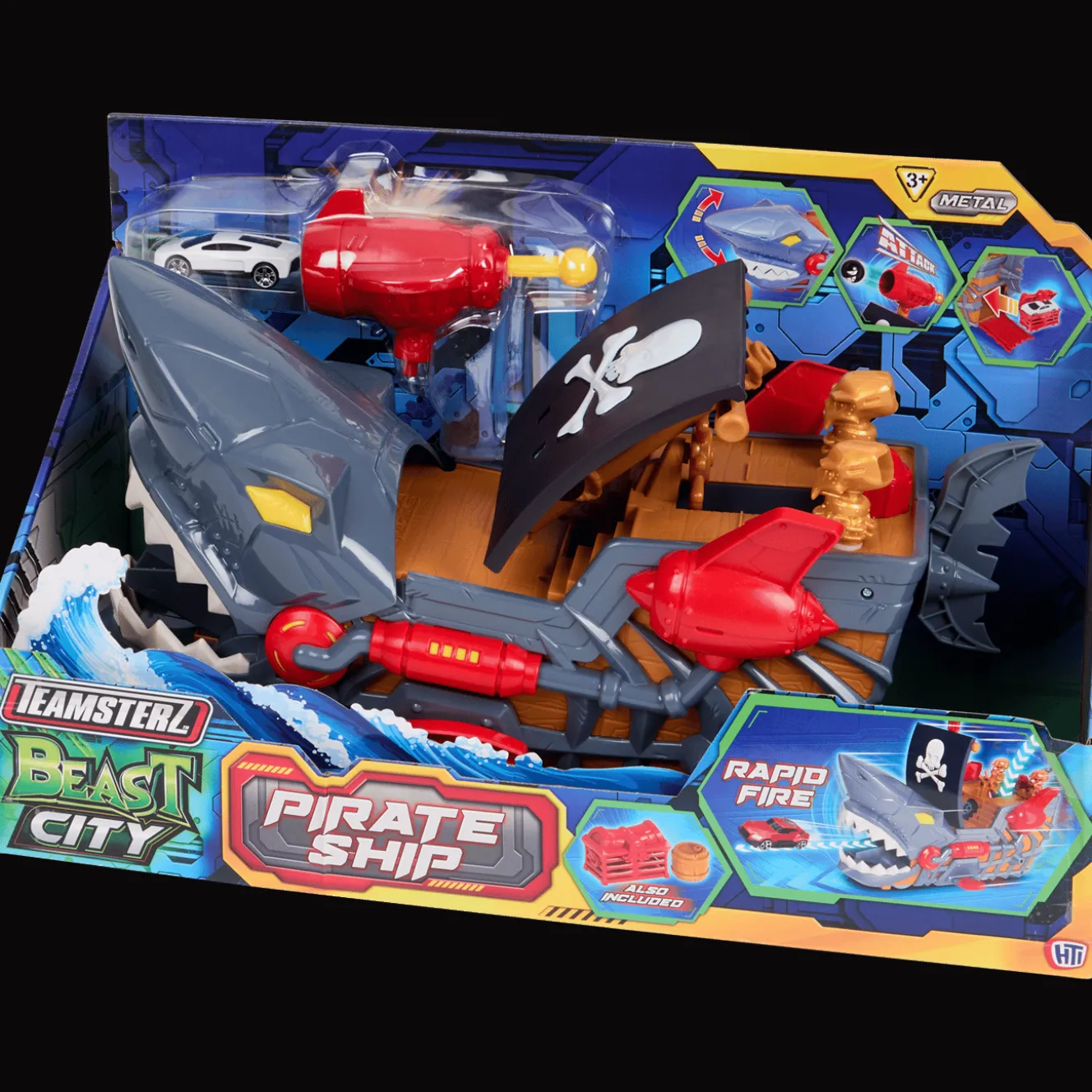 Véhicules Et Voitures*Action Bateau pirate Teamsterz Beast City