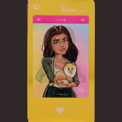 Bricolage*Action Bloc-notes smartphone Selfie Girls