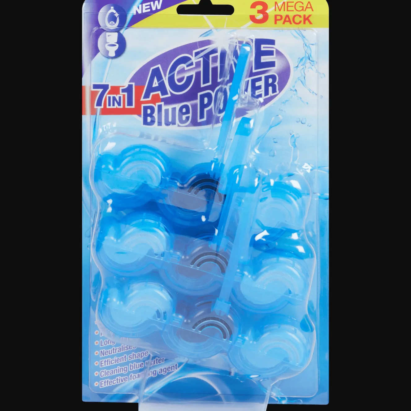 Produits D'Entretien*Action Blocs WC Active Turqoise Power 7-en-1