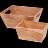 Accessoires Pour La Maison*Action Boîtes de rangement en bois d’acacia