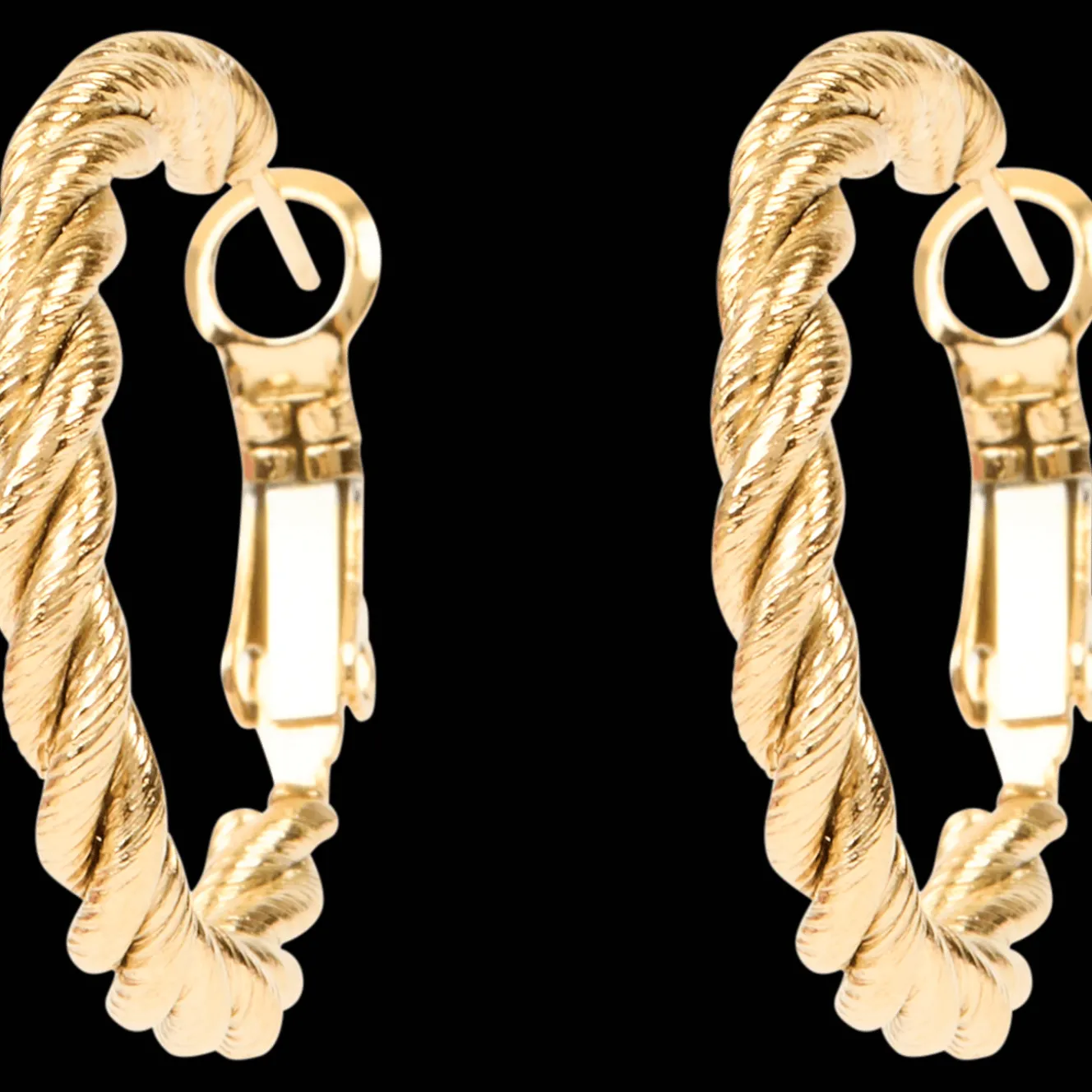 Montres Et Bijoux*Action Boucles d'oreilles plaquées or