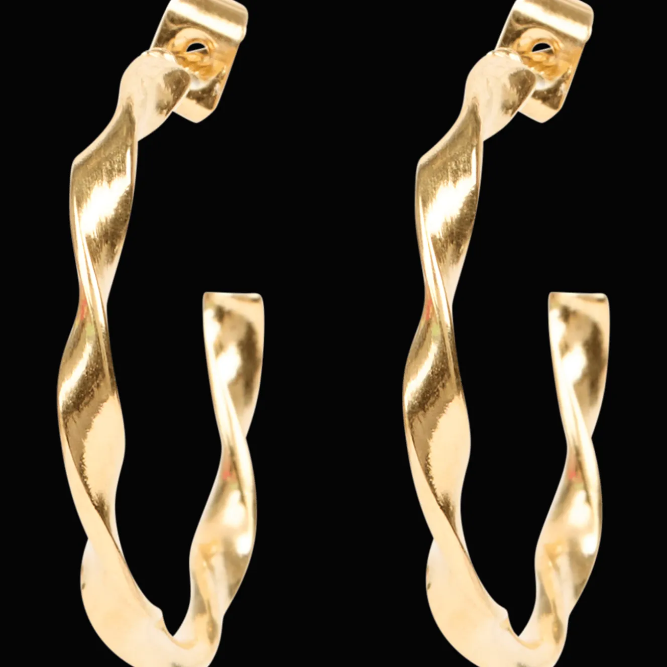 Montres Et Bijoux*Action Boucles d'oreilles plaquées or