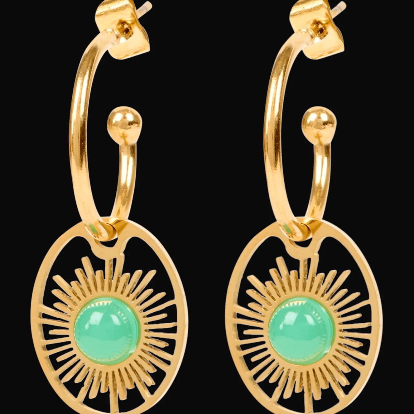Montres Et Bijoux*Action Boucles d'oreilles plaquées or