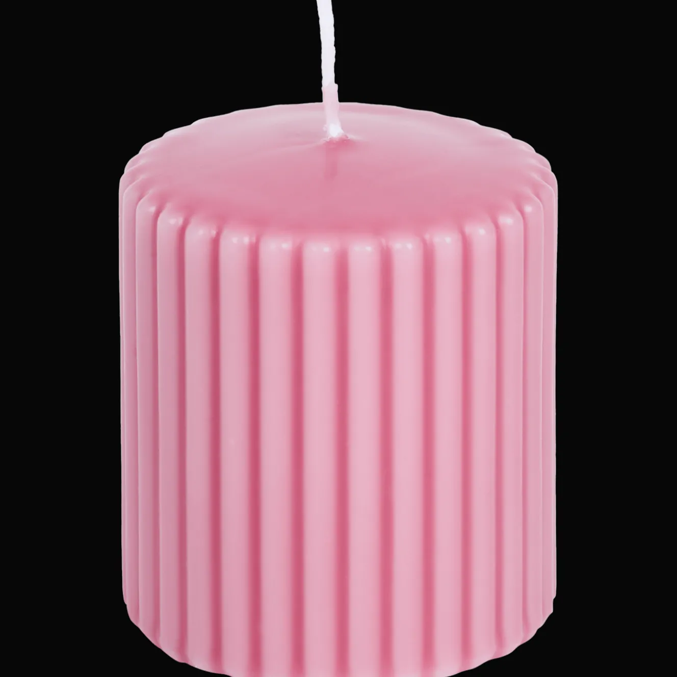 Bougies*Action Bougie cylindrique côtelée