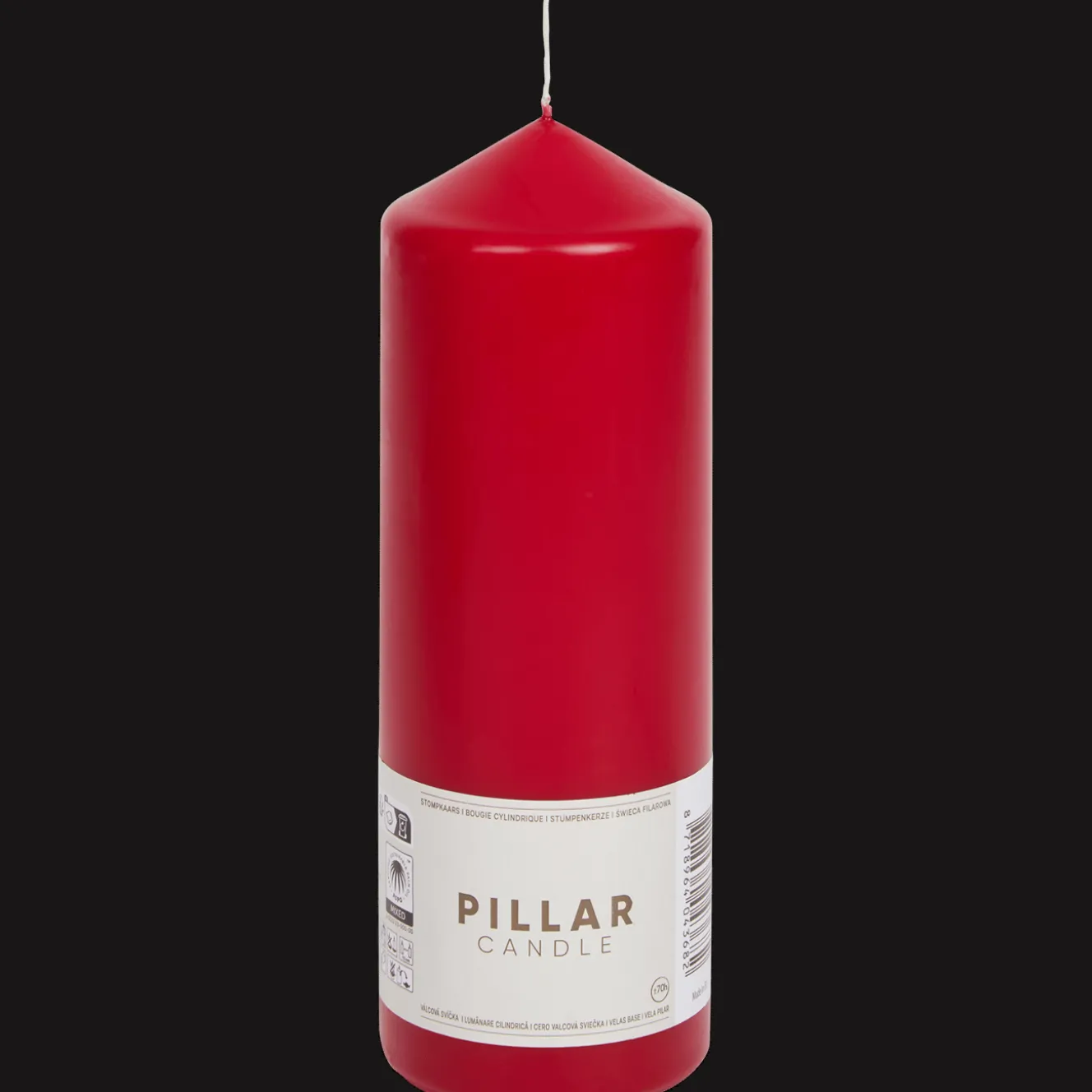 Bougies*Action Bougie cylindrique Rouge