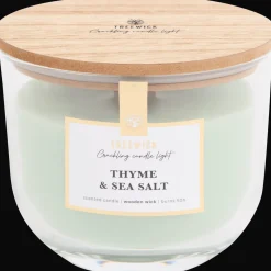 Bougies*Action Bougie parfumée avec une mèche en bois Treewick