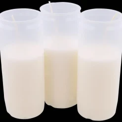 Bougies*Action Bougies funéraires blanches