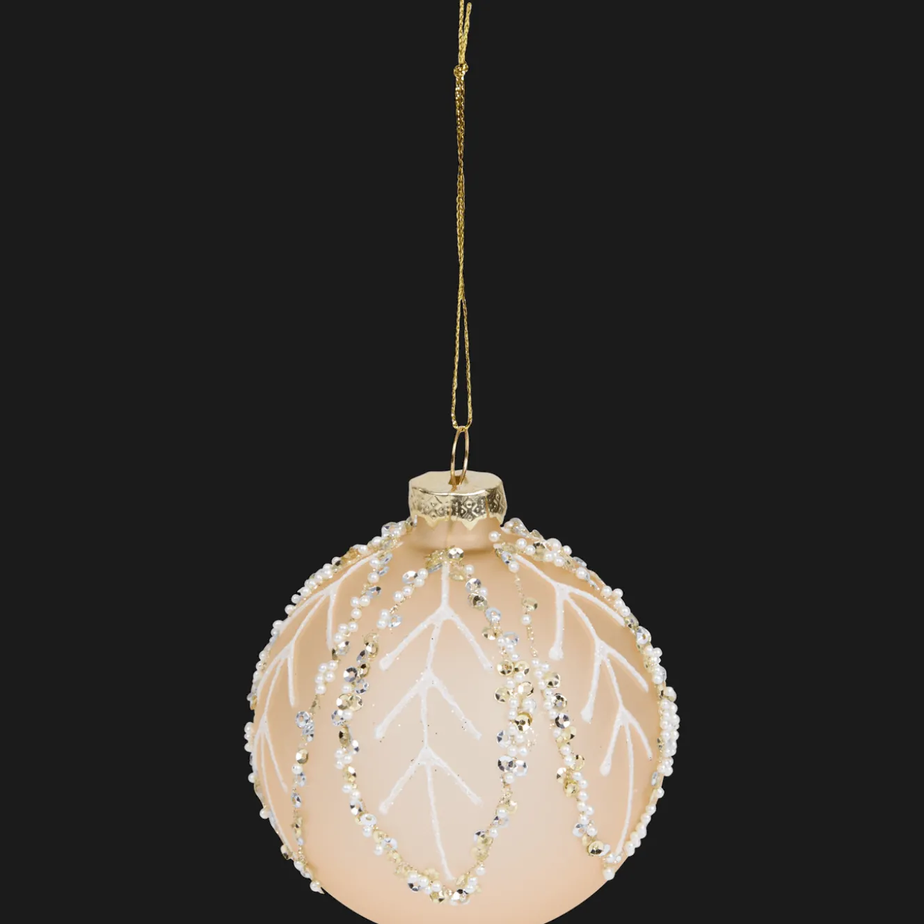 Décoration Saisonnière*Action Boule de Noël en verre Suzan