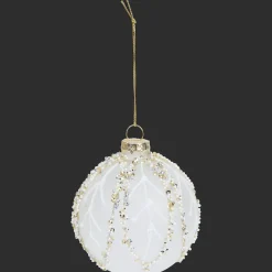 Décoration Saisonnière*Action Boule de Noël en verre Suzan