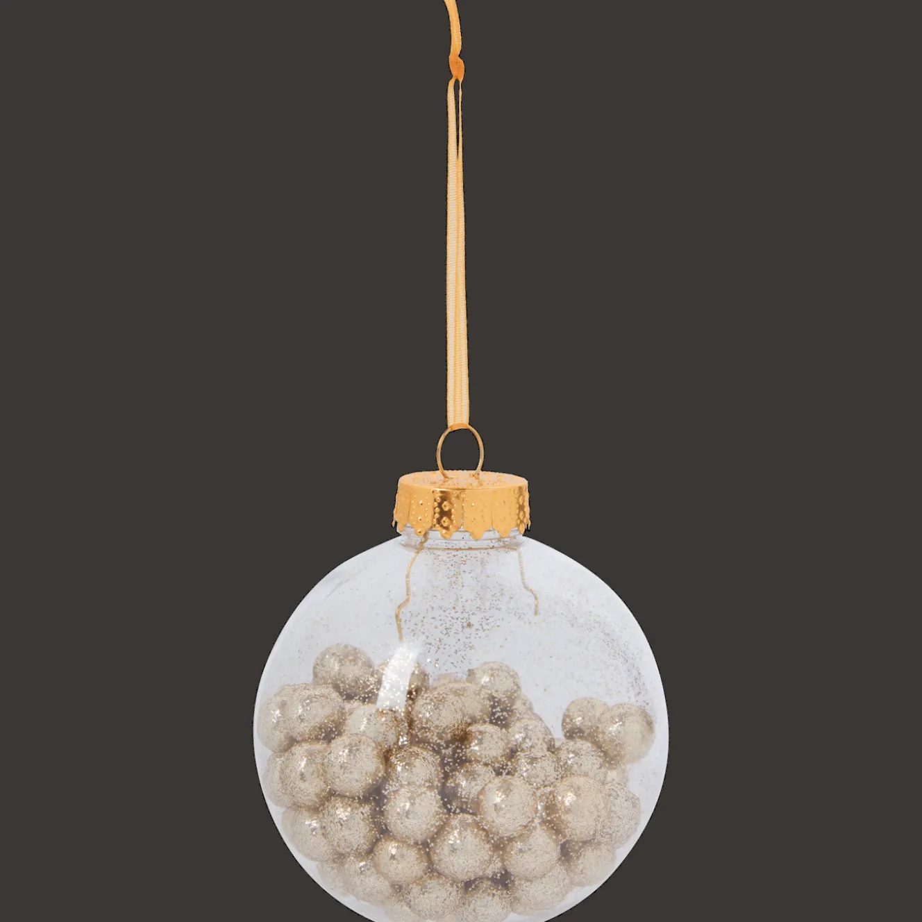 Décoration Saisonnière*Action Boule Noël remplie de paillettes