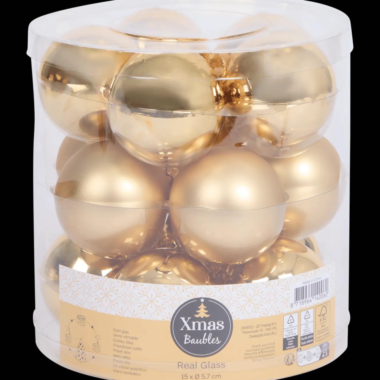 Décoration Saisonnière*Action Boules de Noël en verre