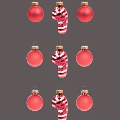 Décoration Saisonnière*Action Boules de Noël miniatures en verre