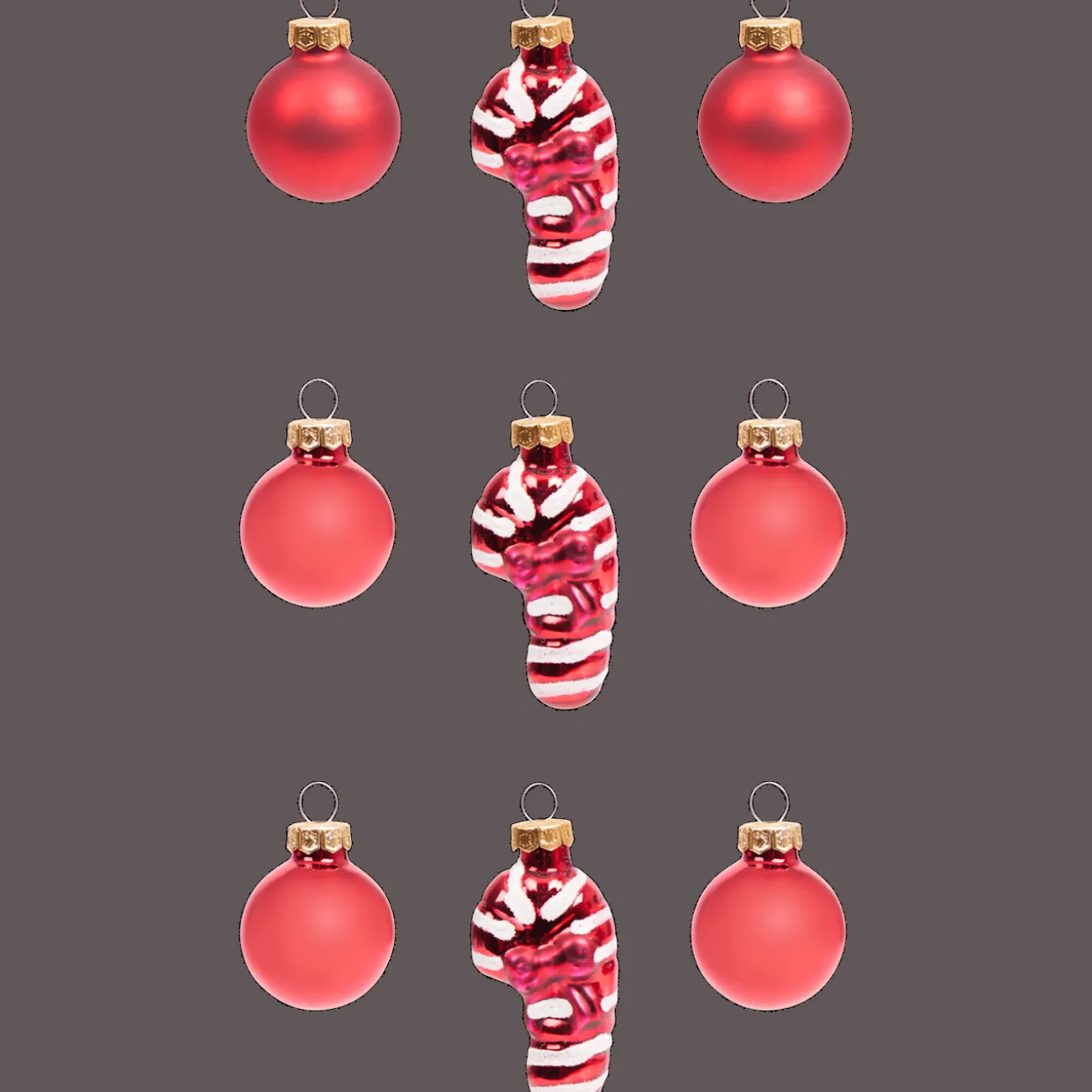Décoration Saisonnière*Action Boules de Noël miniatures en verre