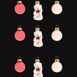 Décoration Saisonnière*Action Boules de Noël miniatures en verre