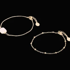 Montres Et Bijoux*Action Bracelets plaqués or avec pierre précieuse