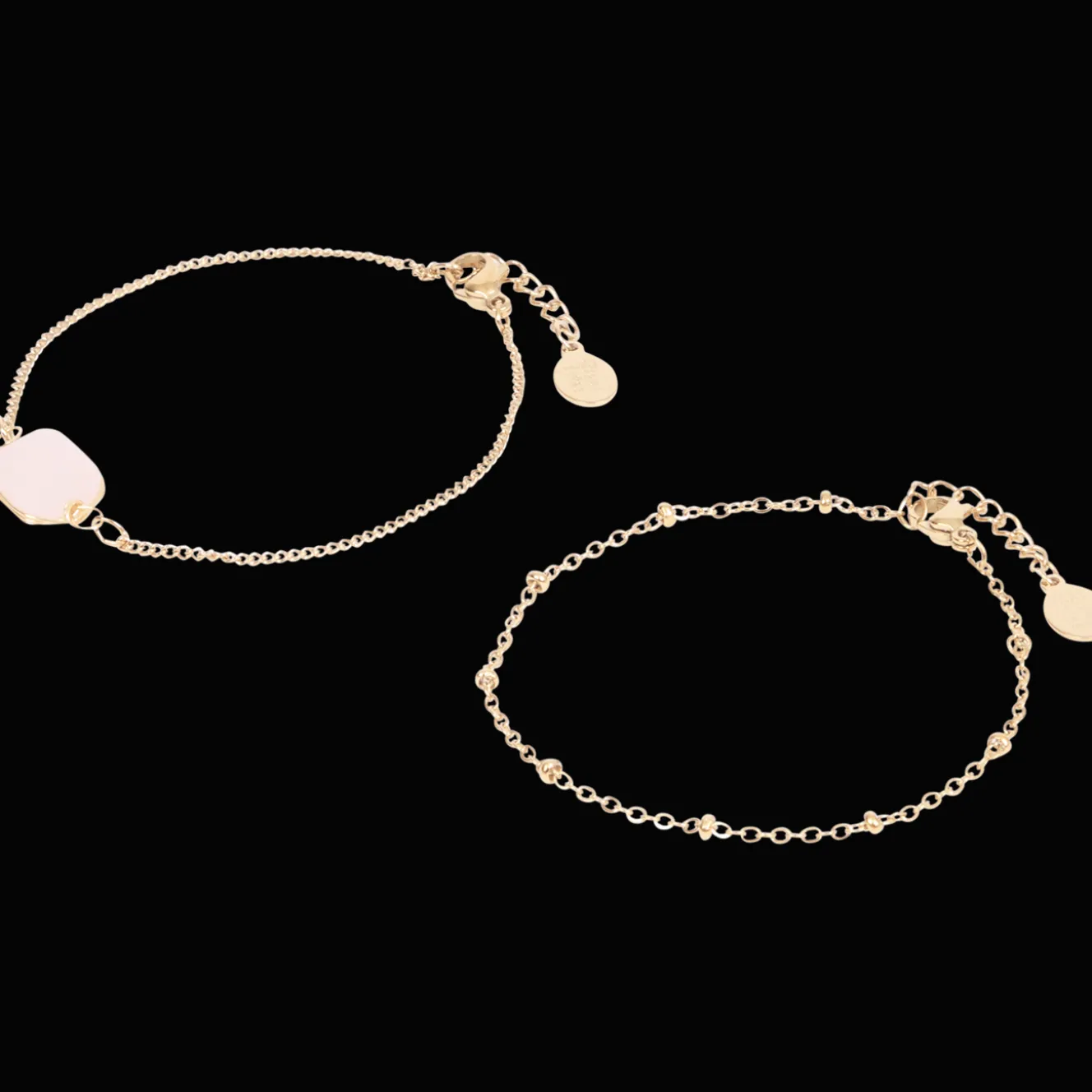 Montres Et Bijoux*Action Bracelets plaqués or avec pierre précieuse