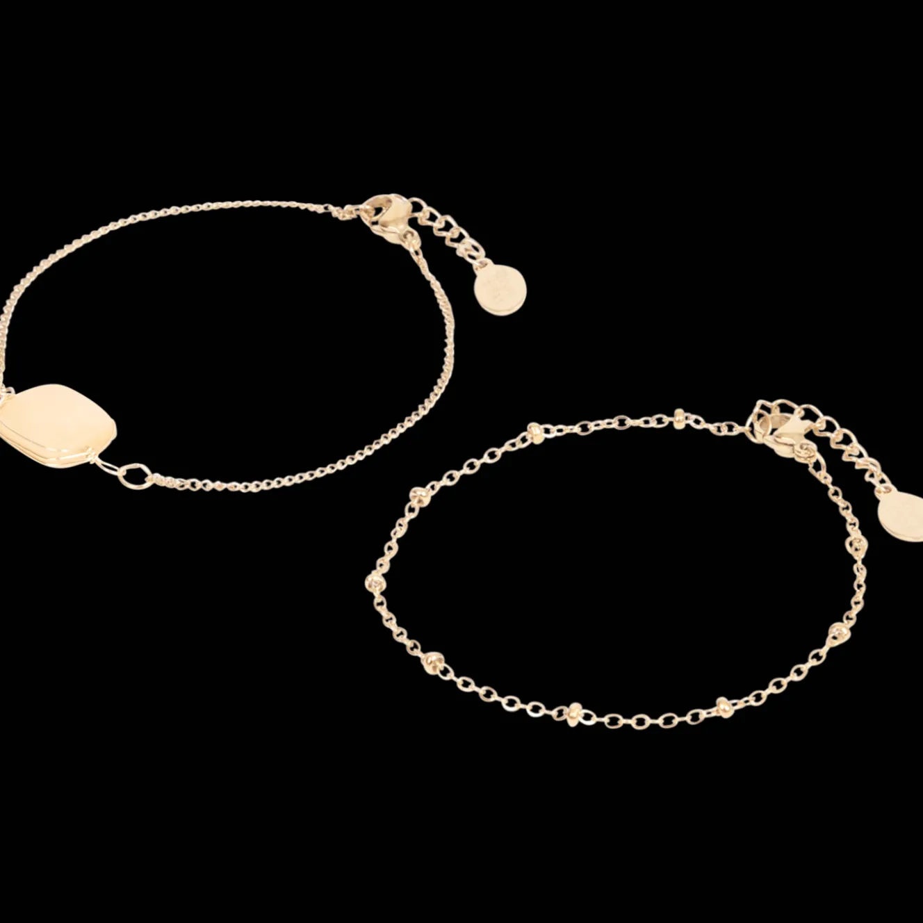 Montres Et Bijoux*Action Bracelets plaqués or avec pierre précieuse