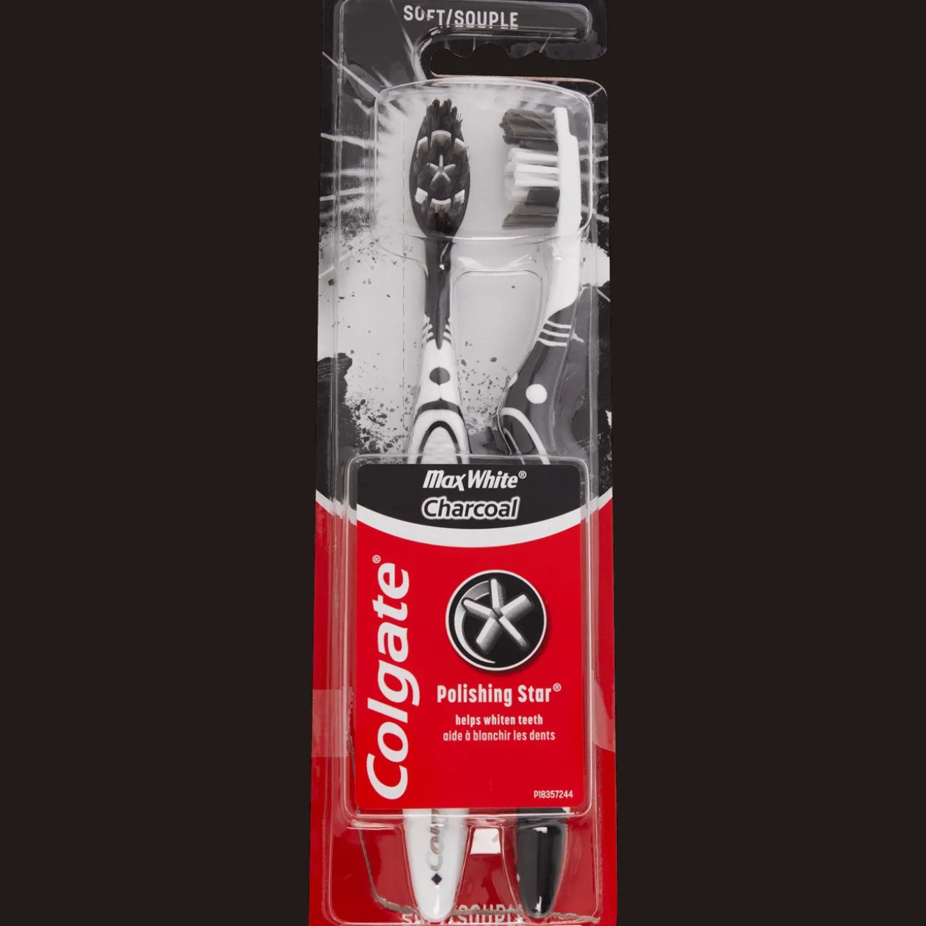 Soins Buccaux*Colgate Brosses à dents MaxWhite Charcoal Polishing Star