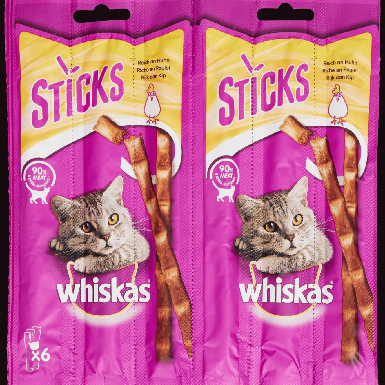 Chat|Alimentation*Whiskas Bâtonnets à mâcher pour chat Poulet