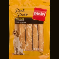 Alimentation*Action Bâtonnets à mâcher pour chien Pinky Steak Sticks
