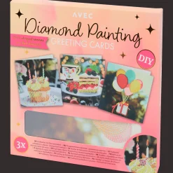 Bricolage*Action Cartes de vœux peinture diamant Avec