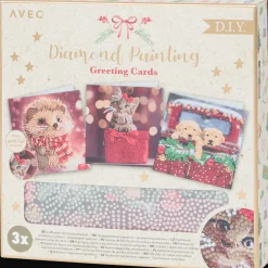 Cartes*Action Cartes de vœux peinture diamant Avec