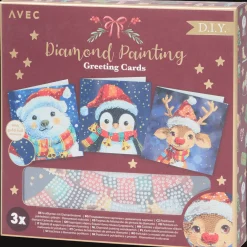 Cartes*Action Cartes de vœux peinture diamant Avec