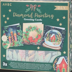 Cartes*Action Cartes de vœux peinture diamant Avec