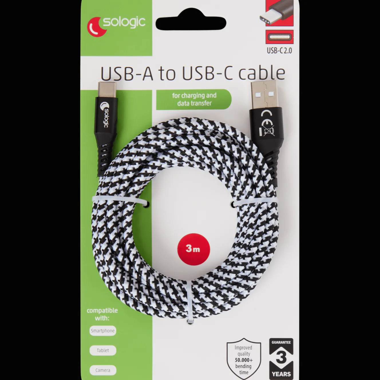 Câbles Et Répartiteur*Action Câble de charge et de données Sologic USB-C