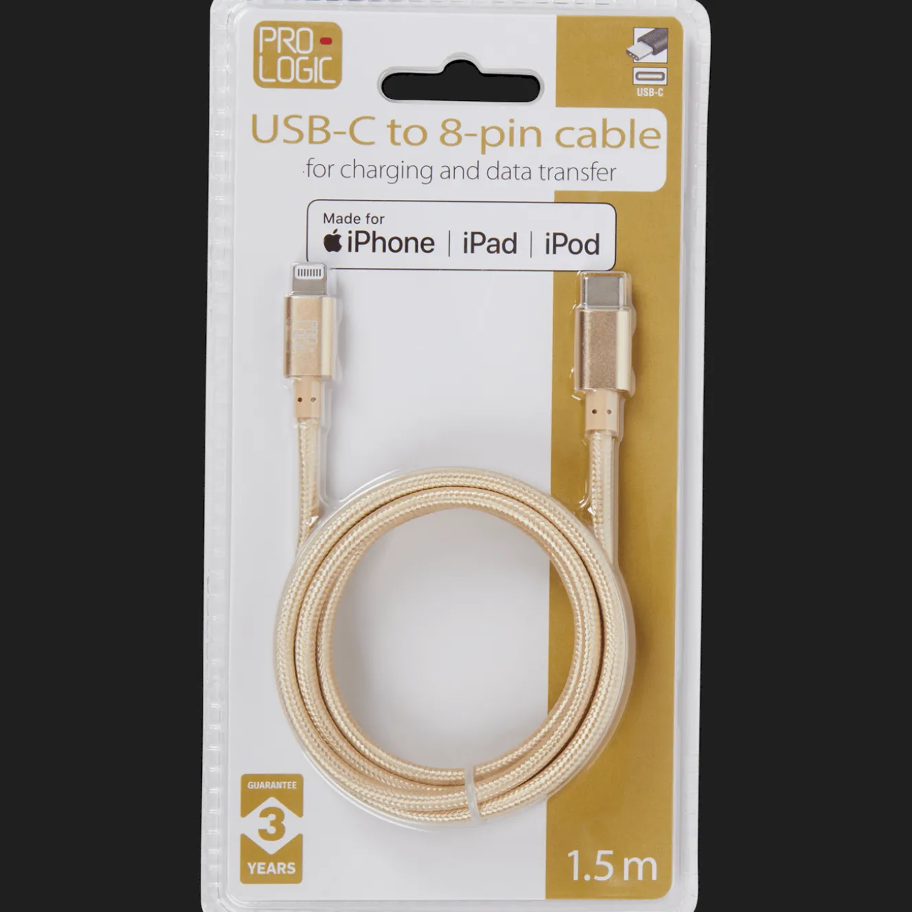 Câbles Et Répartiteur*Action Câble de charge et de transfert de données USB-C à 8 broches Prologic