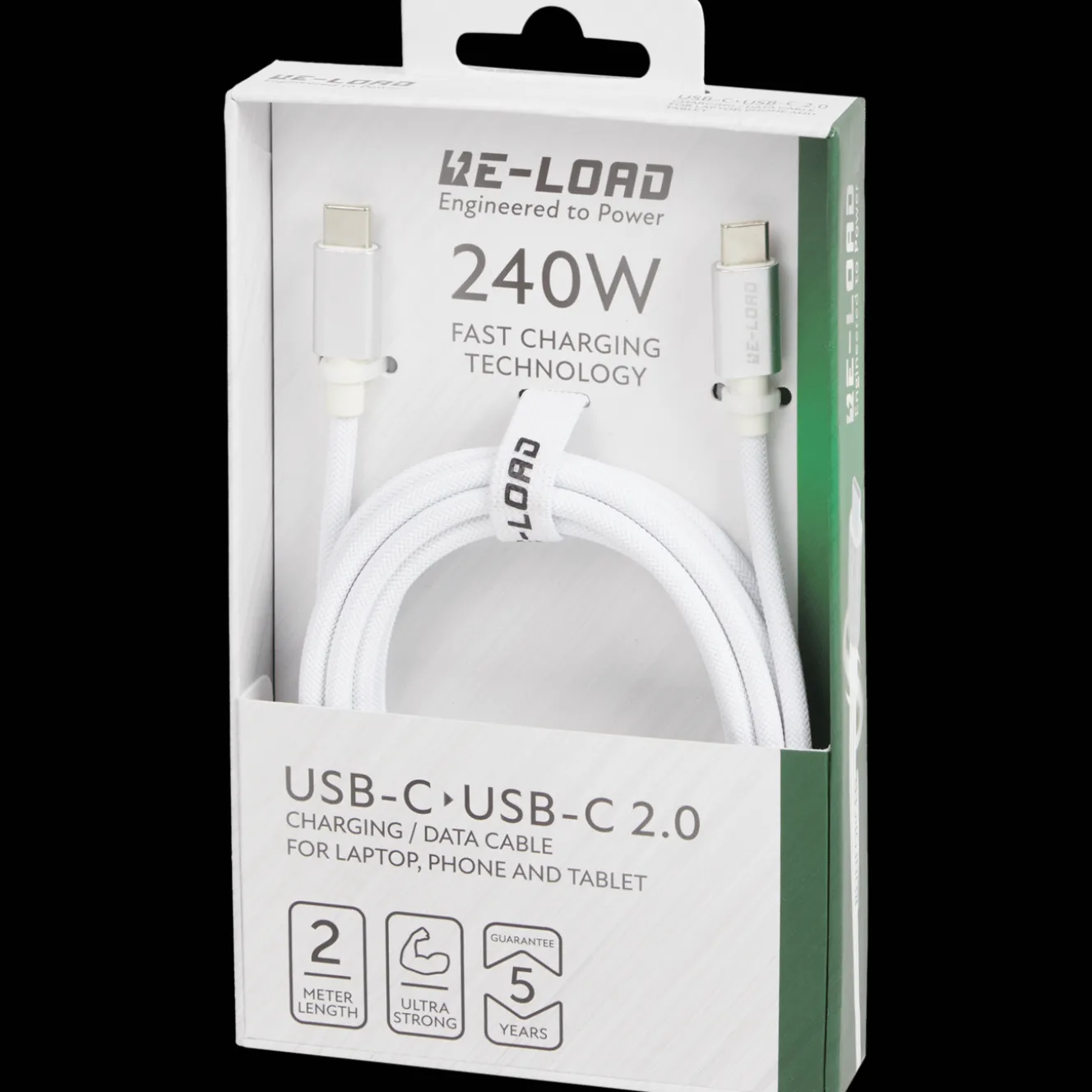 Câbles Et Répartiteur*Re-load Câble de charge rapide et de transfert de données USB-C à USB-C 2.0