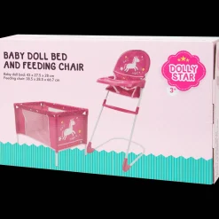 Peluches Et Poupées*Action Chaise et berceau de poupée