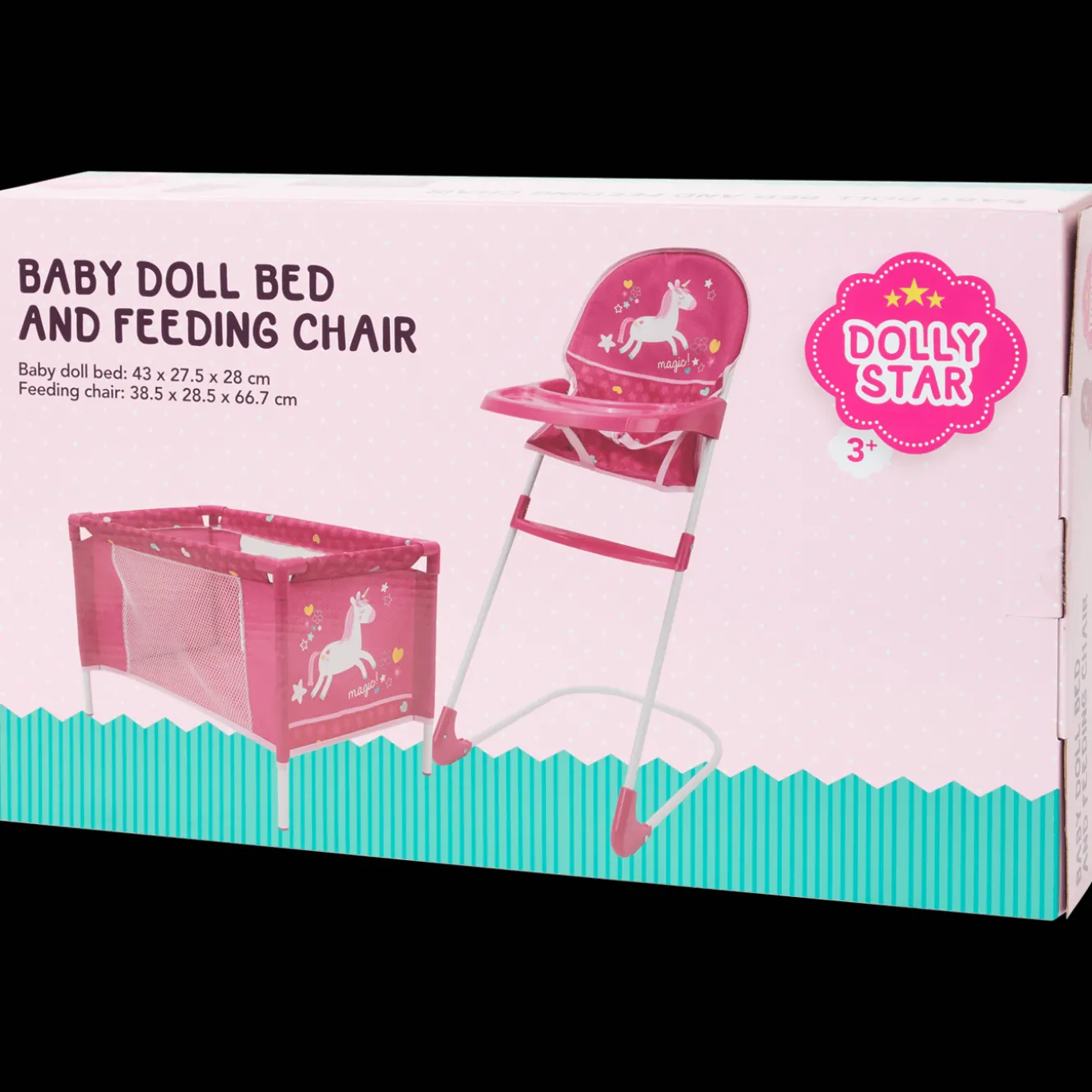 Peluches Et Poupées*Action Chaise et berceau de poupée
