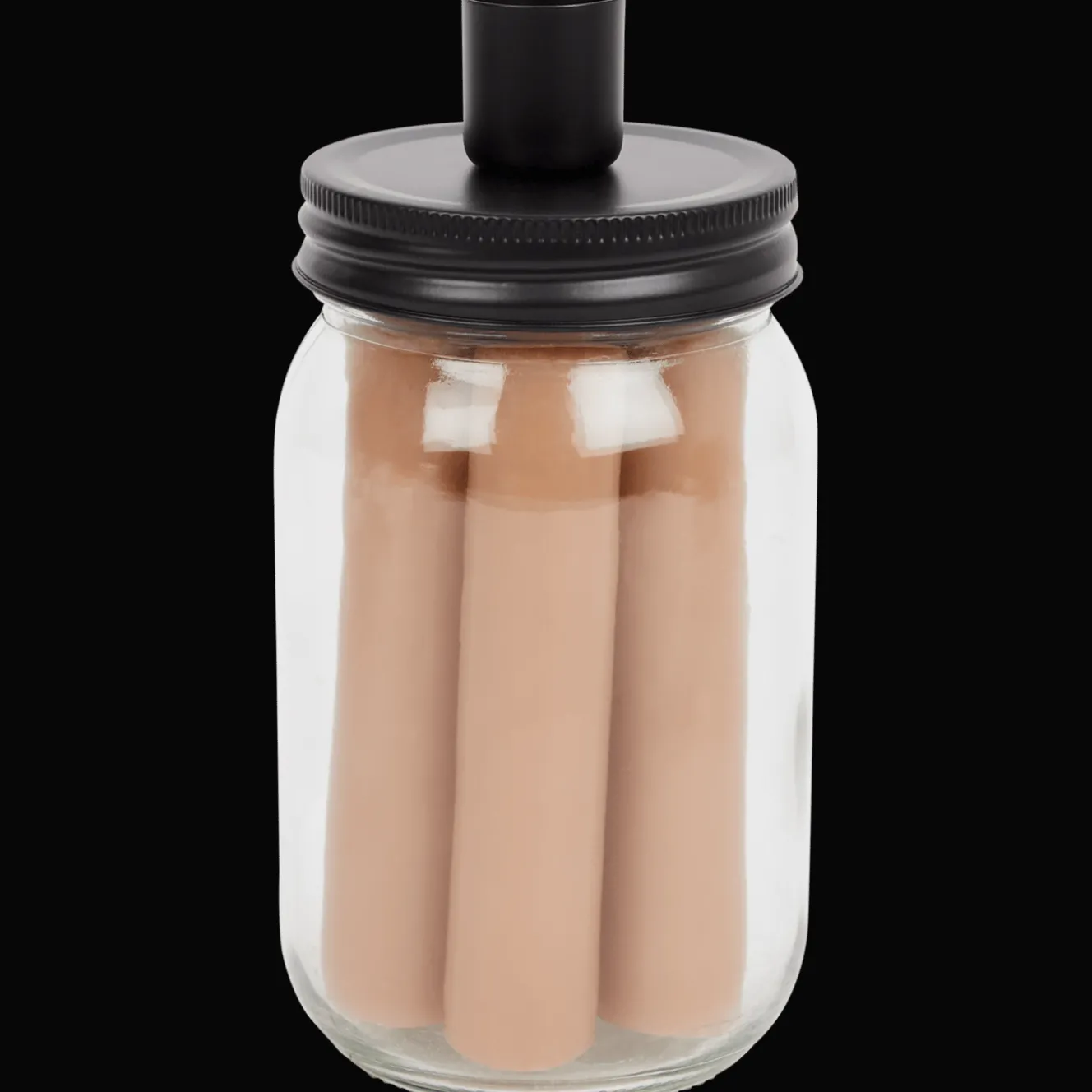 Bougies*Action Chandelles dans un bocal