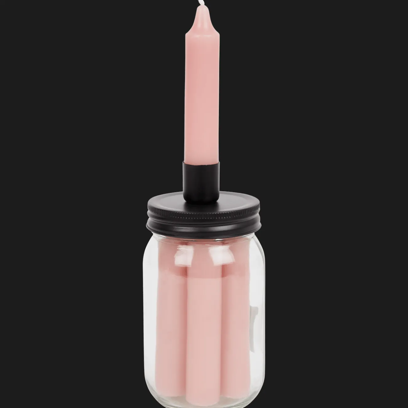 Bougies*Action Chandelles dans un bocal