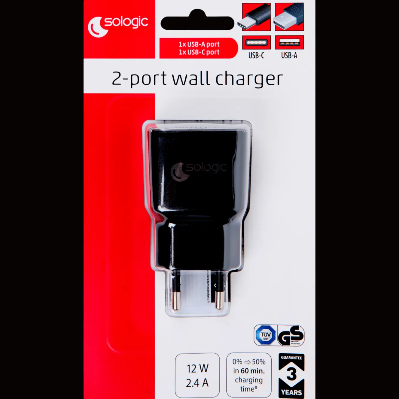 Powerbanks Et Chargeurs*Action Chargeur secteur Sologic