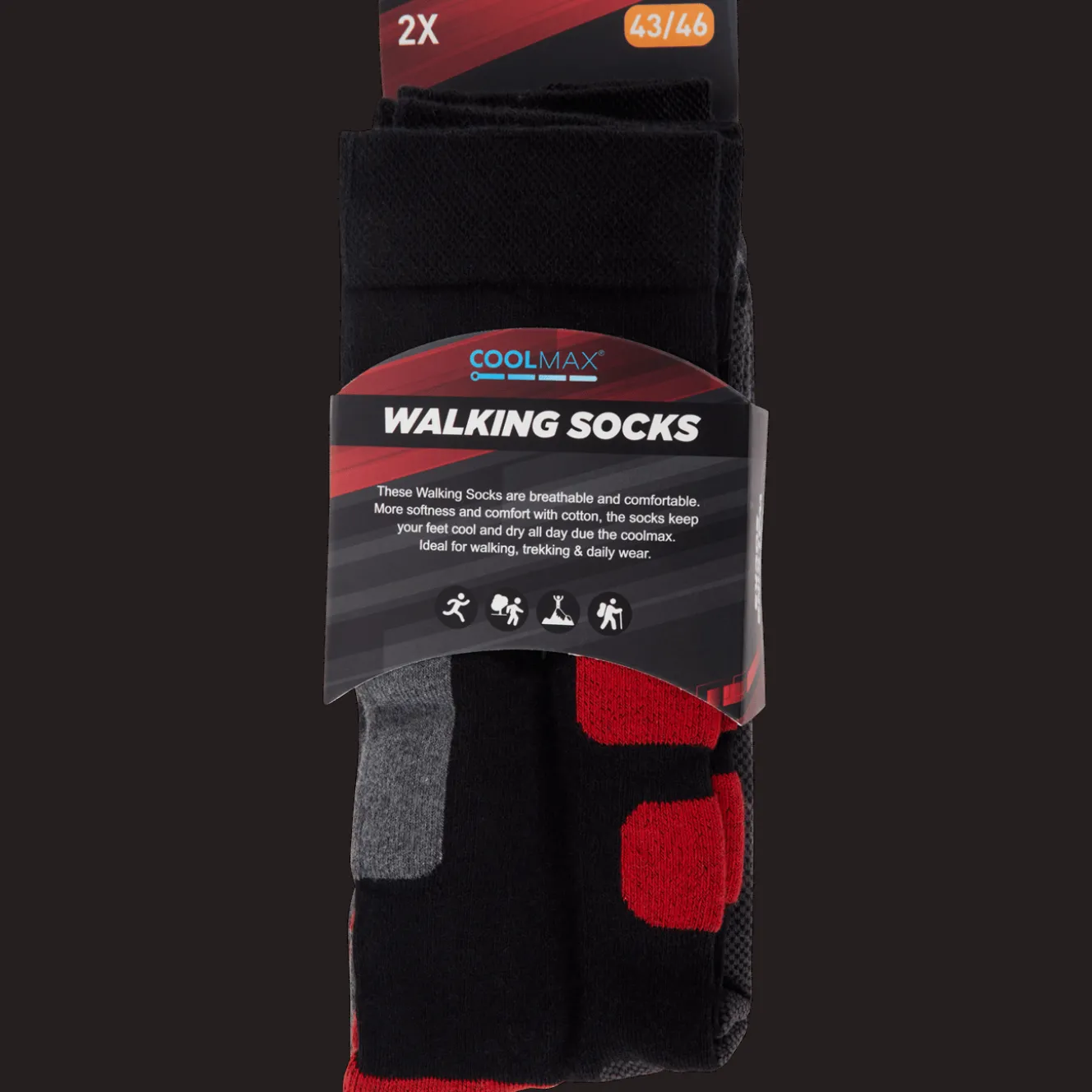 Vêtements De Sport*Action Chaussettes de randonnée Coolmax