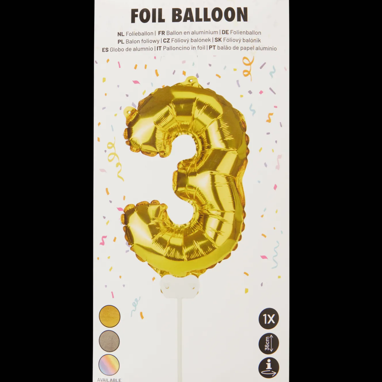 Ballons Et Guirlandes*Action Chiffre ballon mylar