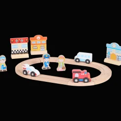 Jouets En Bois*Mini Matters Circuit et petites voitures en bois
