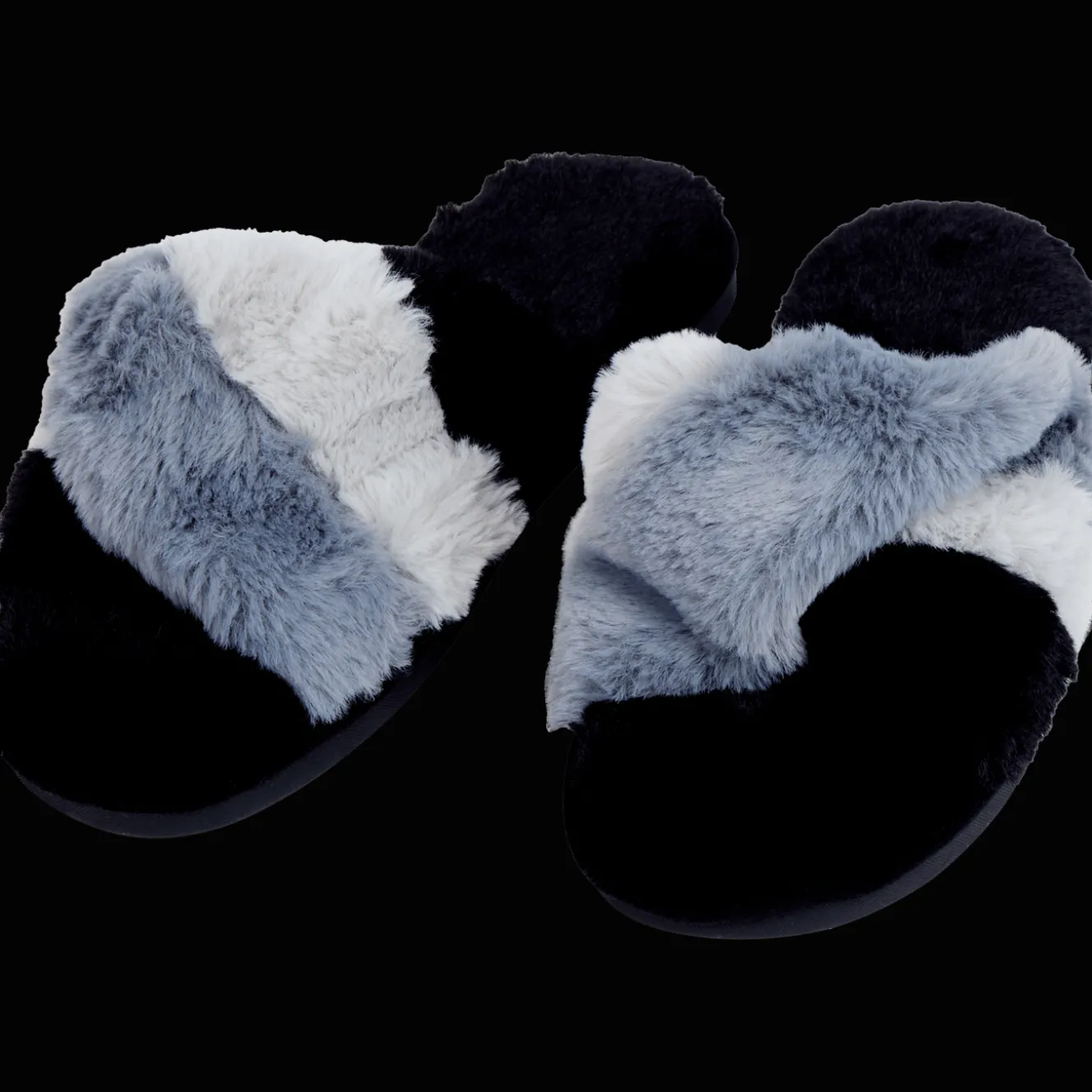 Chaussures*Action Claquettes en fausse fourrure