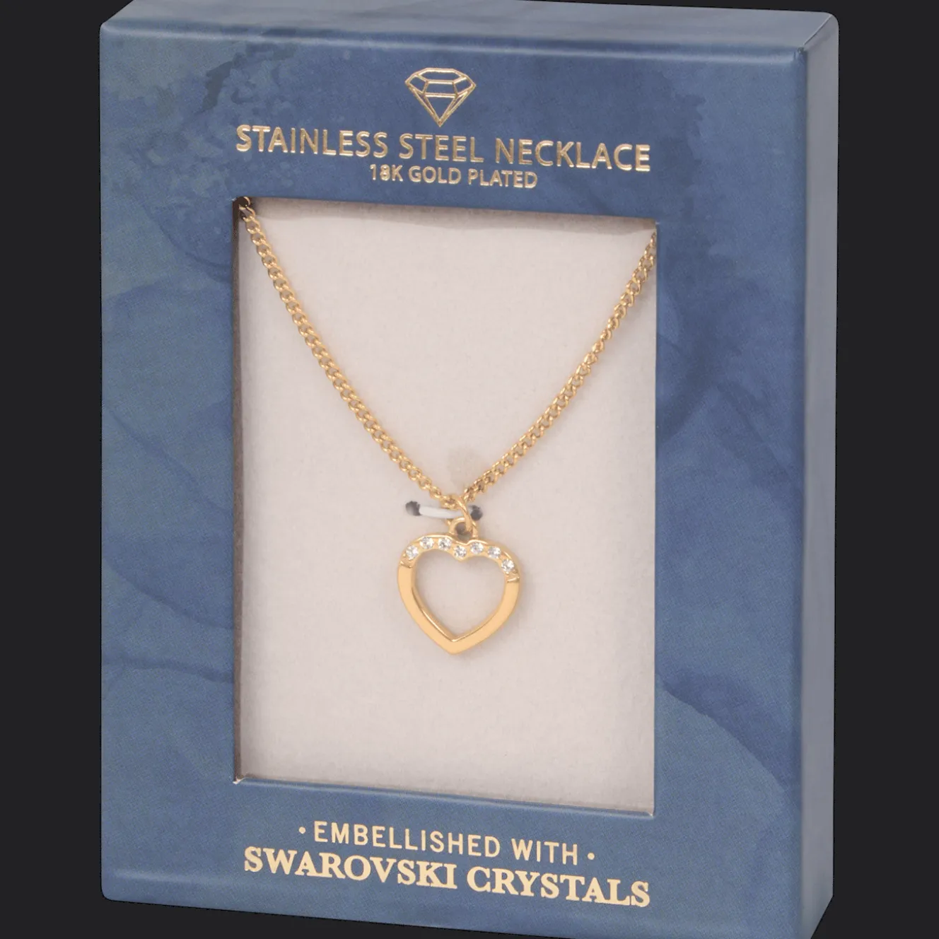 Montres Et Bijoux*Action Collier en inox avec cristaux Swarovski