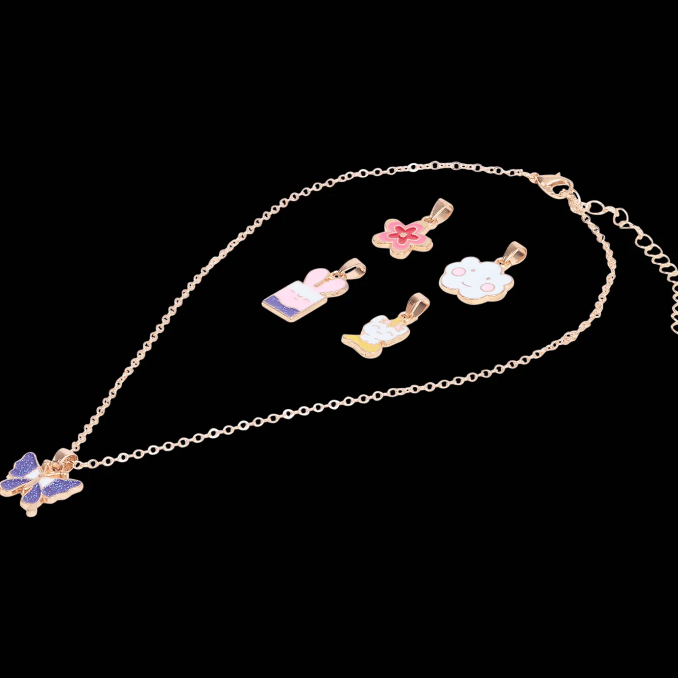 Montres Et Bijoux*Action Collier pour enfant avec pendentifs interchangeables