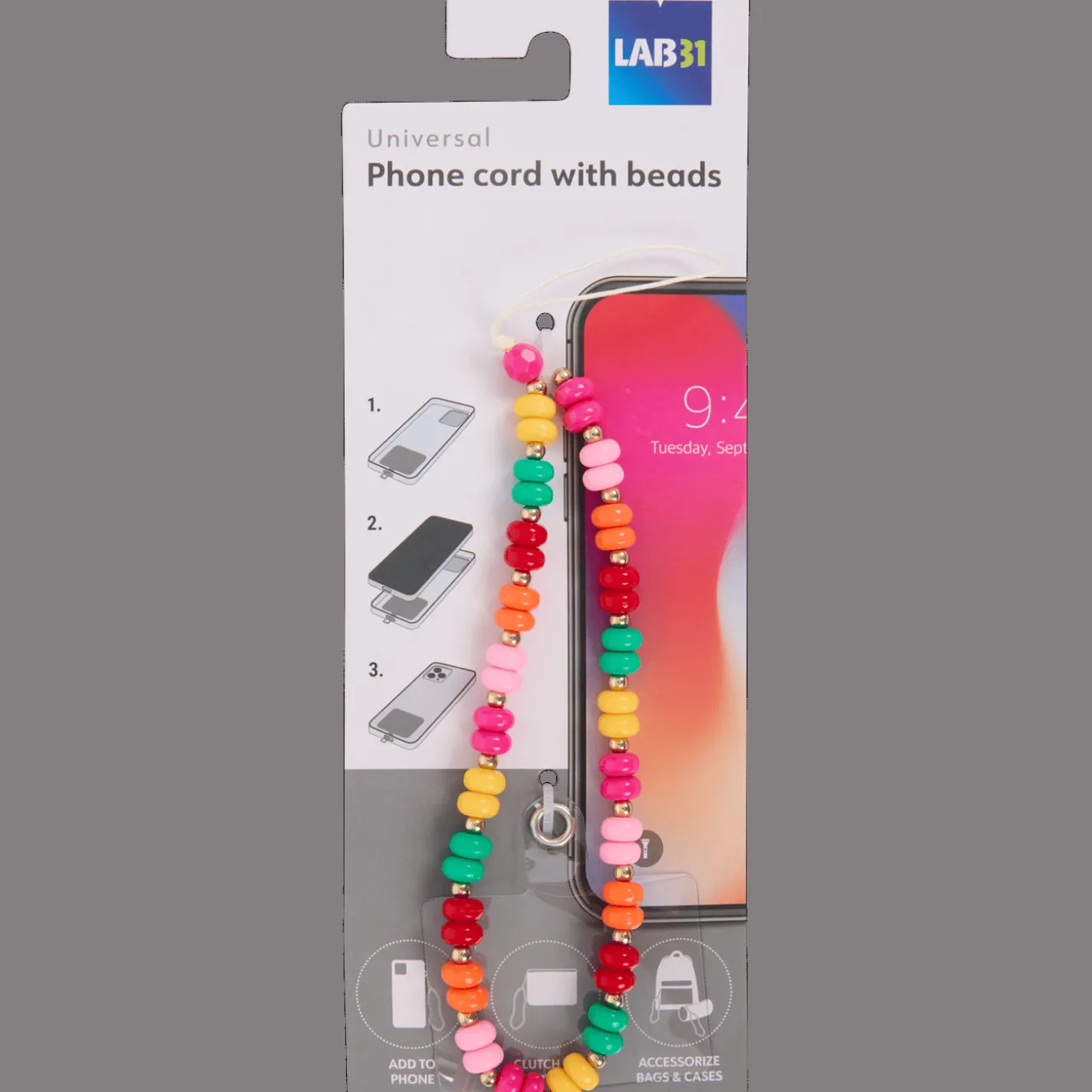 Accessoires Multimédia*Lab31 Cordon en perles pour téléphone
